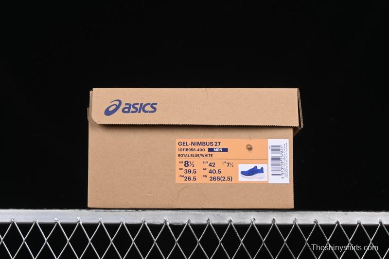 Asics Gel-Nimbus 27 Retro Breathable Casual Shoes Cushioned Mens Durable Running Shoes - 1011B958-400