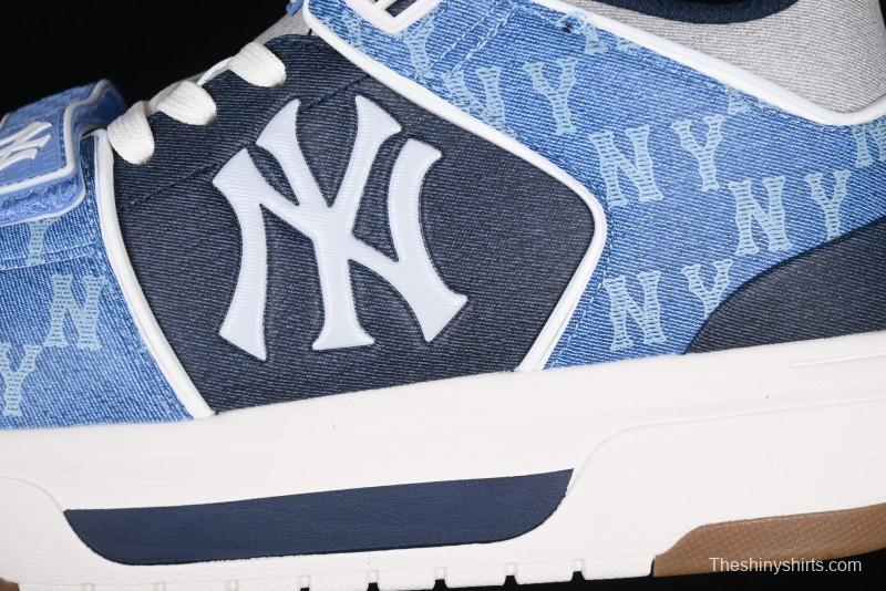 New York Yankees MLB Chunky Liner Lightweight Platform Sneakers with 6cm Height Increase - 3ASXCHL4N50BLS