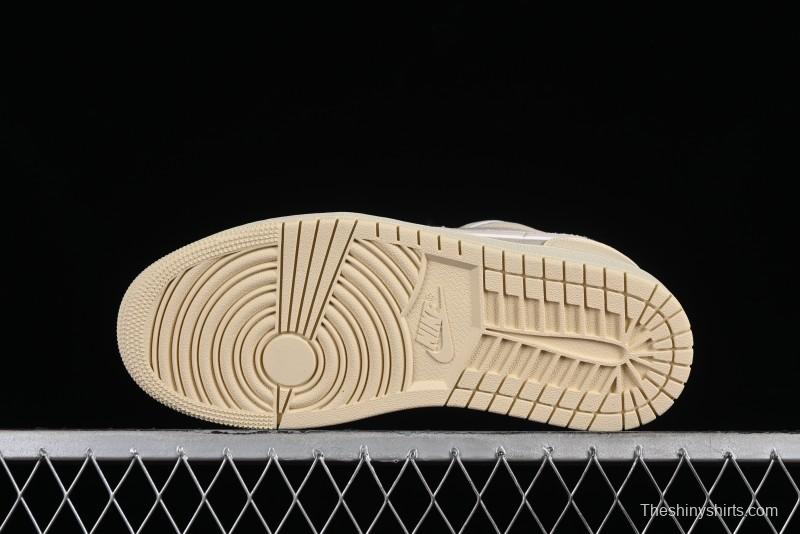 Nike Air Jordan 1 Low AJ1 Khaki Pink Low-Top Lifestyle Basketball Shoes - FQ1925-100