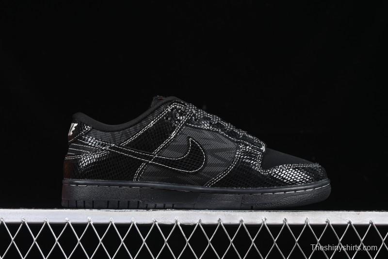 Nike SB Dunk Low Year of the Snake Limited Edition - Black Snake Anniversary High-End Custom Low-Top Casual Sneakers - CH8311-233