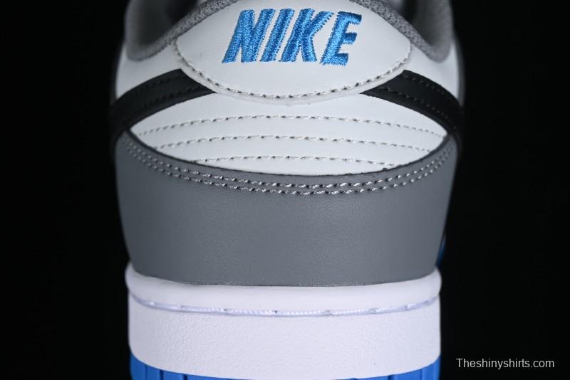 Nike Dunk Low SB Skateboarding Shoes in White Blue Grey - FB9109-001