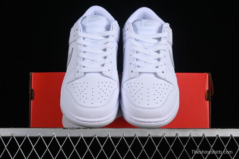 Nike SB Dunk Low All-White Low-Top Casual Skate Shoes - DV0831-101