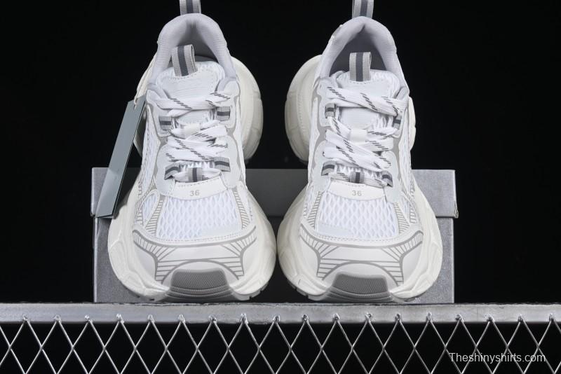 GG-CC Casual Running Shoes with Irregular Design for Trendy Look - 5509 White