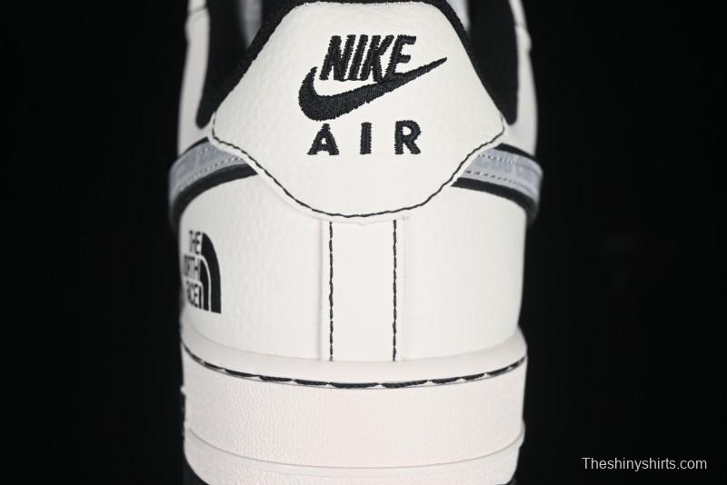 Nike Air Force 1 '07 Low The North Face x Comme des Garçons Black White Line Casual Sneakers - HH7518-050