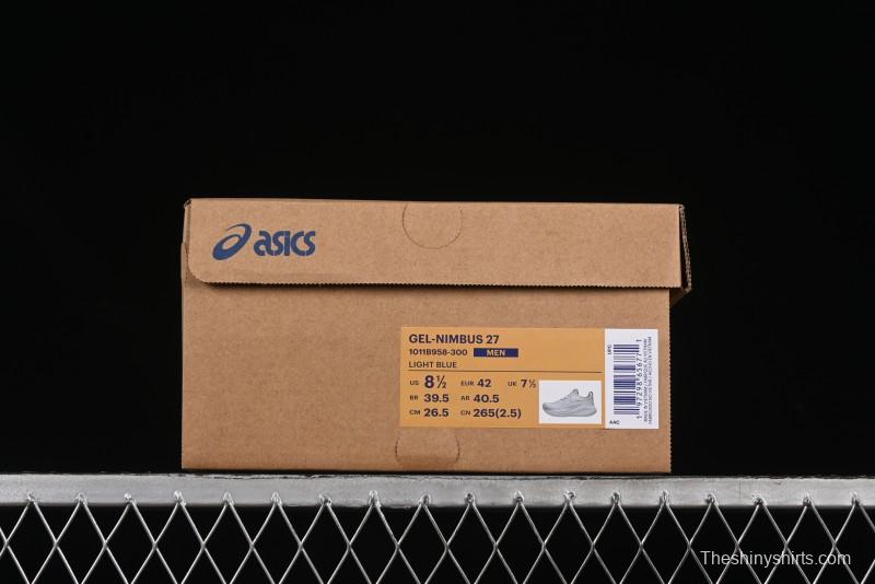 Asics Gel-Nimbus 27 Retro Breathable Casual Shoes with Cushioning for Men - 1011B958-300