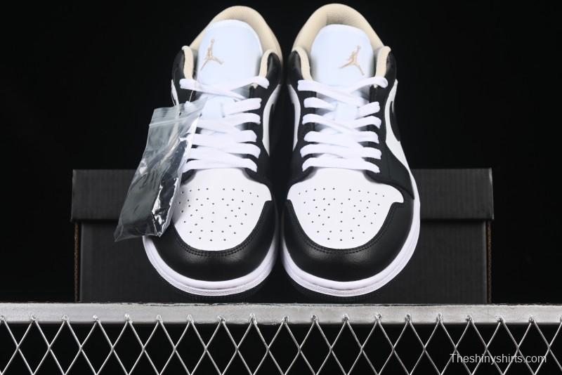 Nike Air Jordan 1 Low AJ1 Cream White Low-Top Casual Sneakers - 553558-153