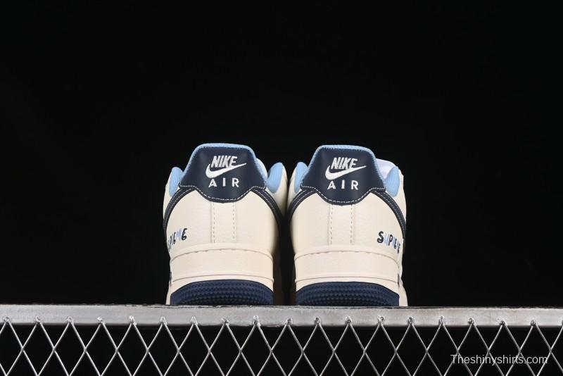Nike Air Force 1 '07 Low Supreme Collaboration Dual-Tone Blue Label Casual Sneakers - XS1958-565