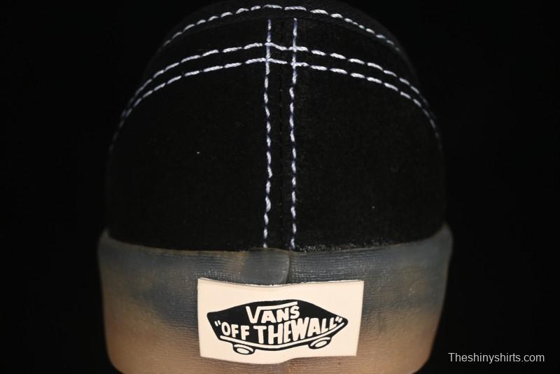 Vans Premium Authentic Suede Retro Sneakers with Translucent Rubber Sole - VN000CRQ6RJ