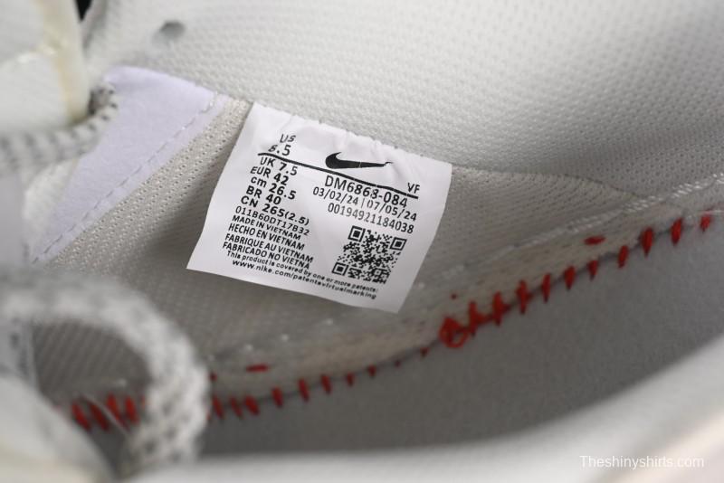 Nike Air Force 1 '07 Low LV Collaboration Two-Tone Red Heel Drawstring Casual Sneakers - DM6868-084