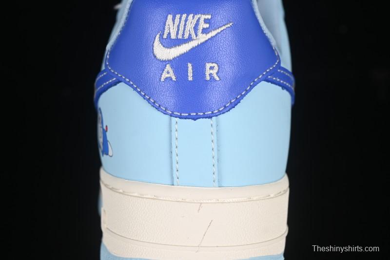 Nike Air Force 1'07 Low Doraemon Casual Sneakers with Full-Length Air Cushion - DF0188-059