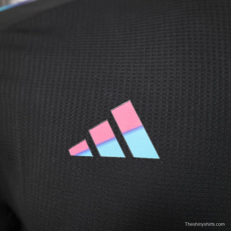 Player Version 2025 Algeria Black with Colorful Gradient Accents Jersey