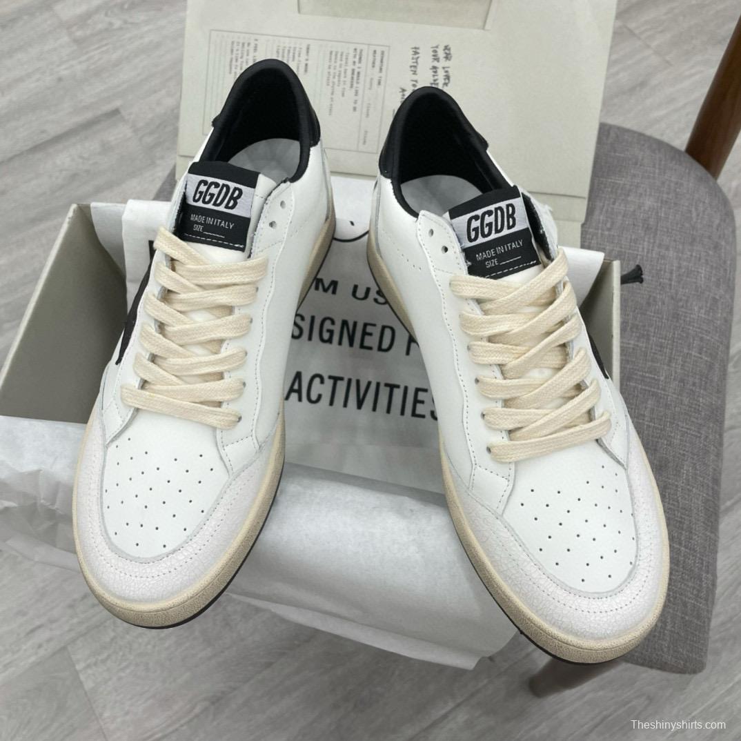 2024 Unisex GGDB White Black Leather Sneakers MJ00260