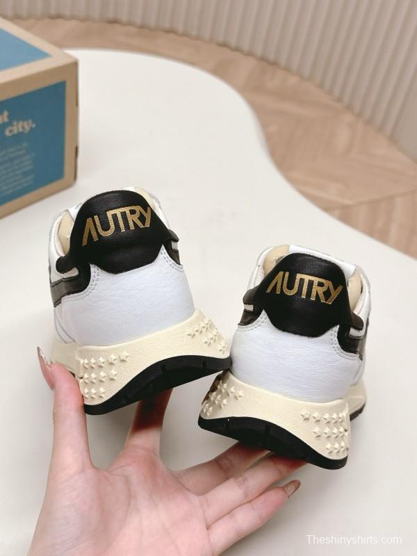 2024 Unisex Autry White Black Leather Mesh Sneakers MJ00330