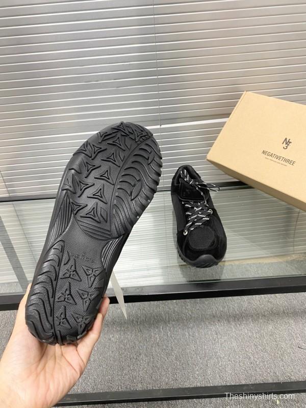 2025 Unisex Puma Black Mesh Leather Sneakers KFY00280