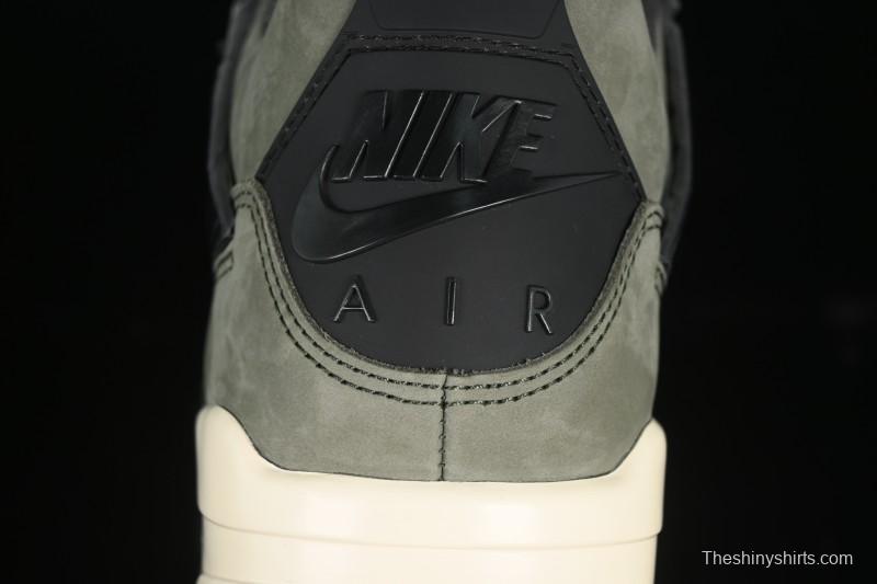 Nike Air Jordan 4 Retro OG Undefeated Collaboration Olive Green Suede - IB1519-200