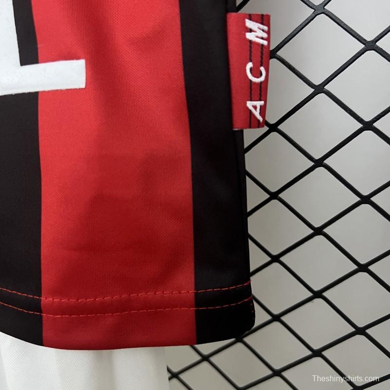 98/99 Kids AC Milan Home Size 16-28 Jersey
