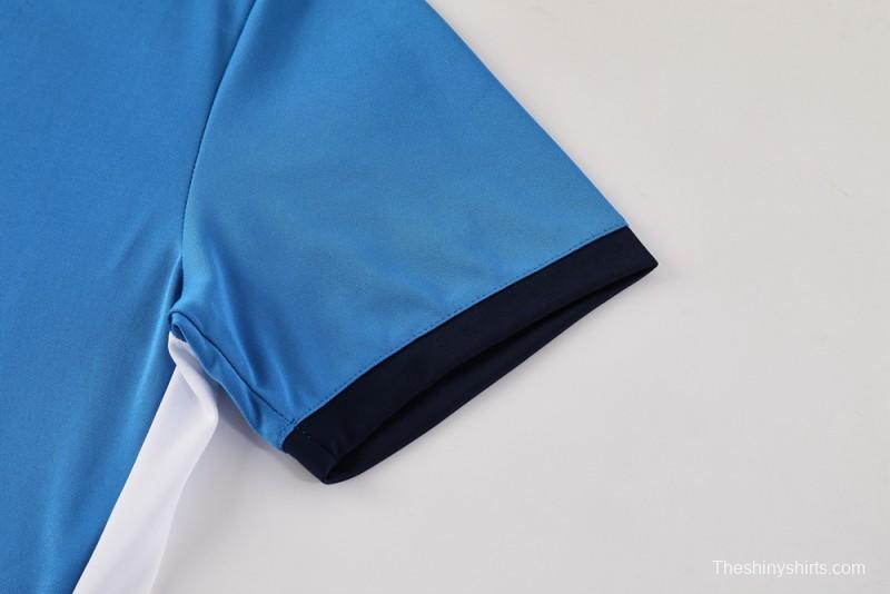 2025 Adidas Blue Short Sleeve Jersey+Shorts