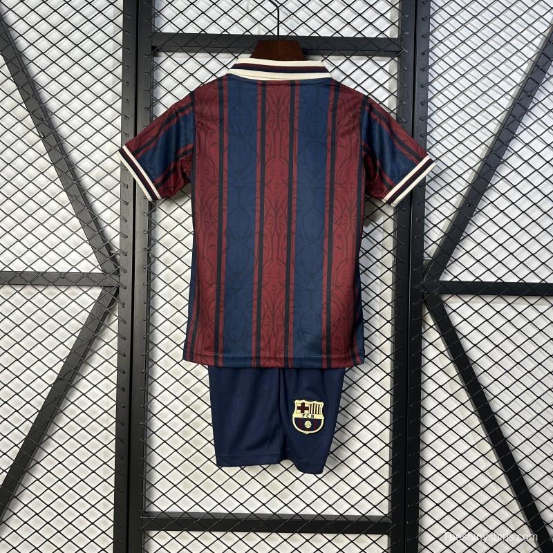 25/26 Kids Modernist FC Barcelona Polo Long Sleeve Jersey