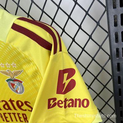 2025/26 Kids Benfica Yellow Goalkeeper Kit