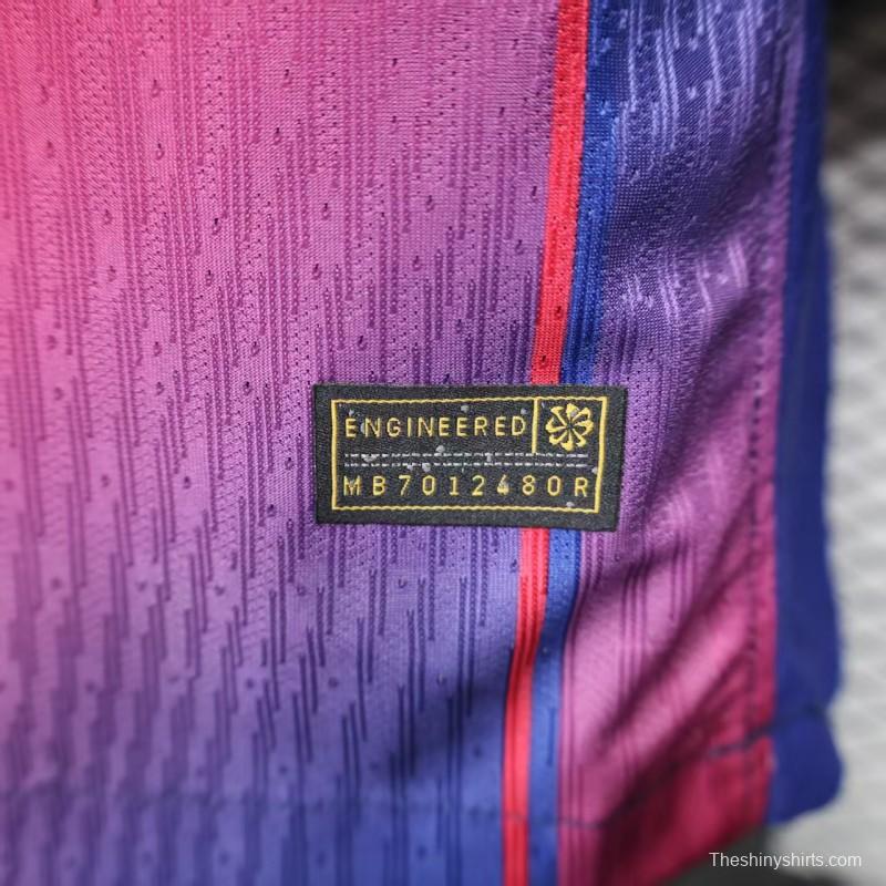 Player Version 25/26 Barcelona Home Jersey Without Sponsor