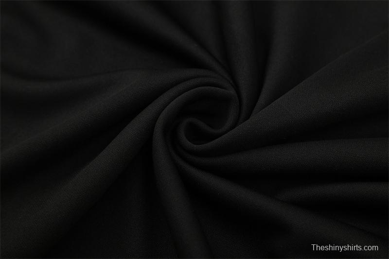 Retro 11/12 Real Madrid Black Half Zipper Jacket+Long Pants