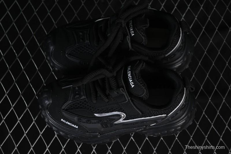 Balenciaga Non-Slip Wear-Resistant Casual Kids Shoes Black