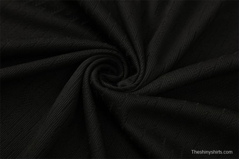 Player Version 25/26 France Black Half Zipper Jacket+Long Pants