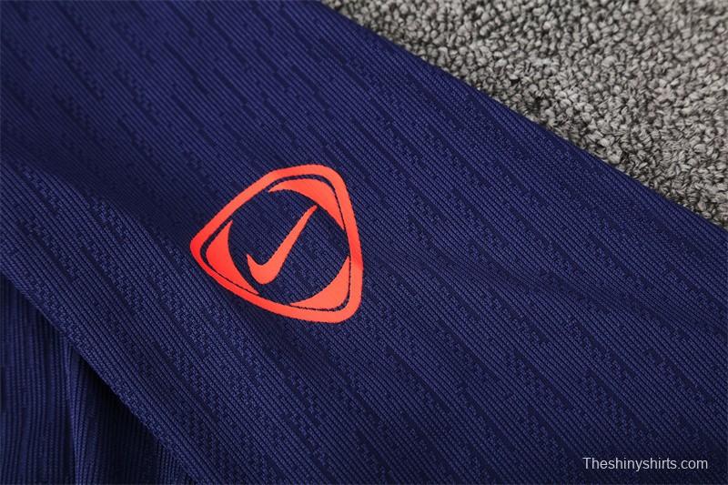 Player Version 25/26 Barcelona Royal Blue T90 Half Zipper Jacket+Long Pants