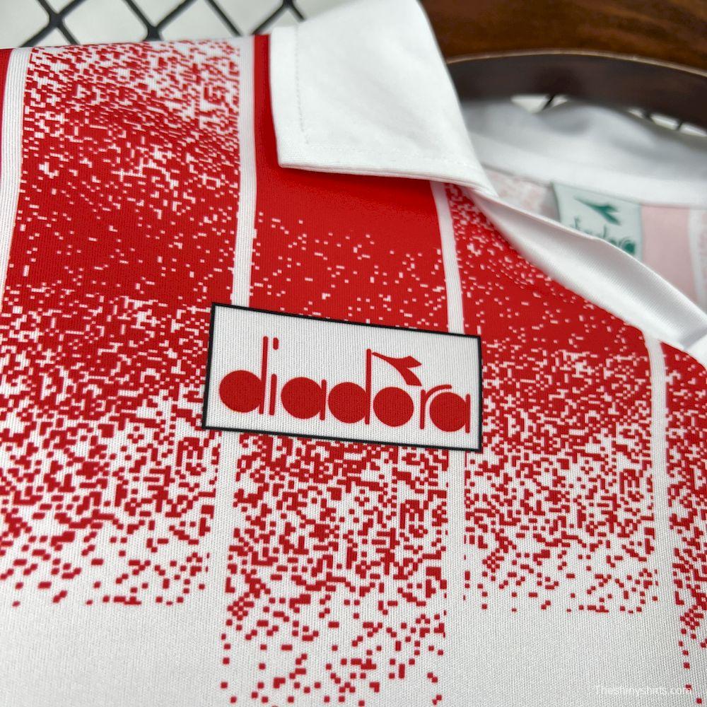 1991/92 Retro AS Cannes Home Long Sleeves Jersey