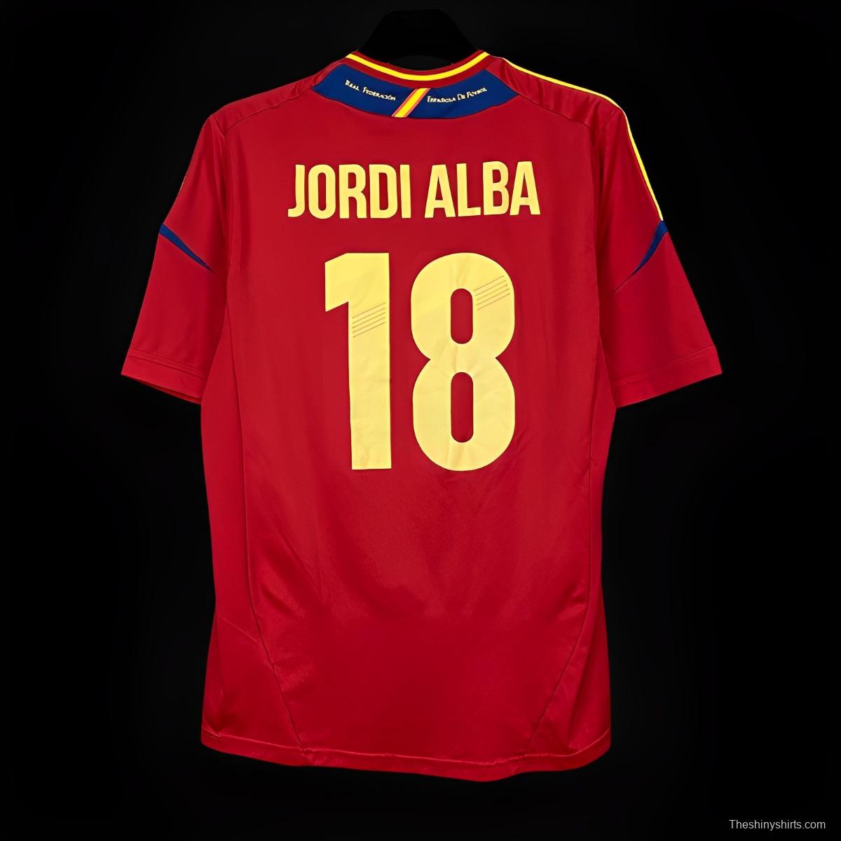 Retro 2012 Spain Home Jersey