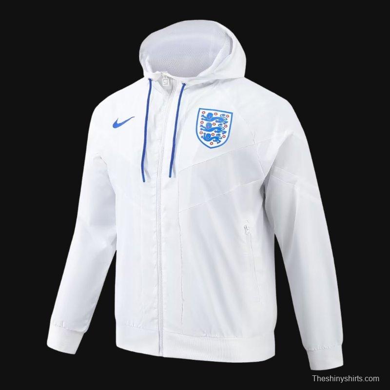 2024 England White Windbreaker