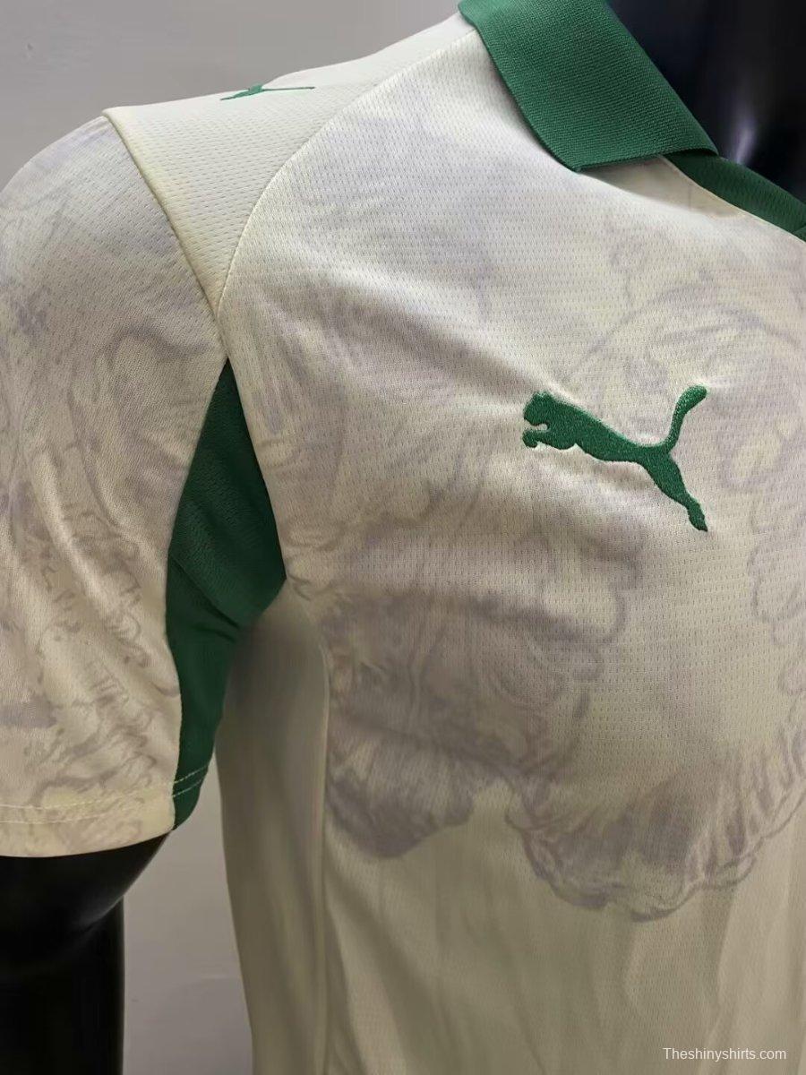 25/26 Palmeiras Off-White with Green Accents Jersey